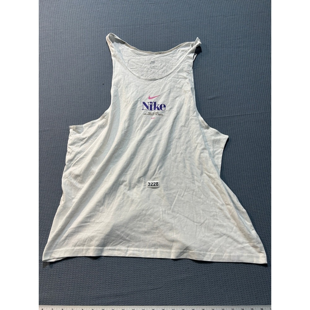 Nike Trek Division Tank Top Mens Sz XXL White